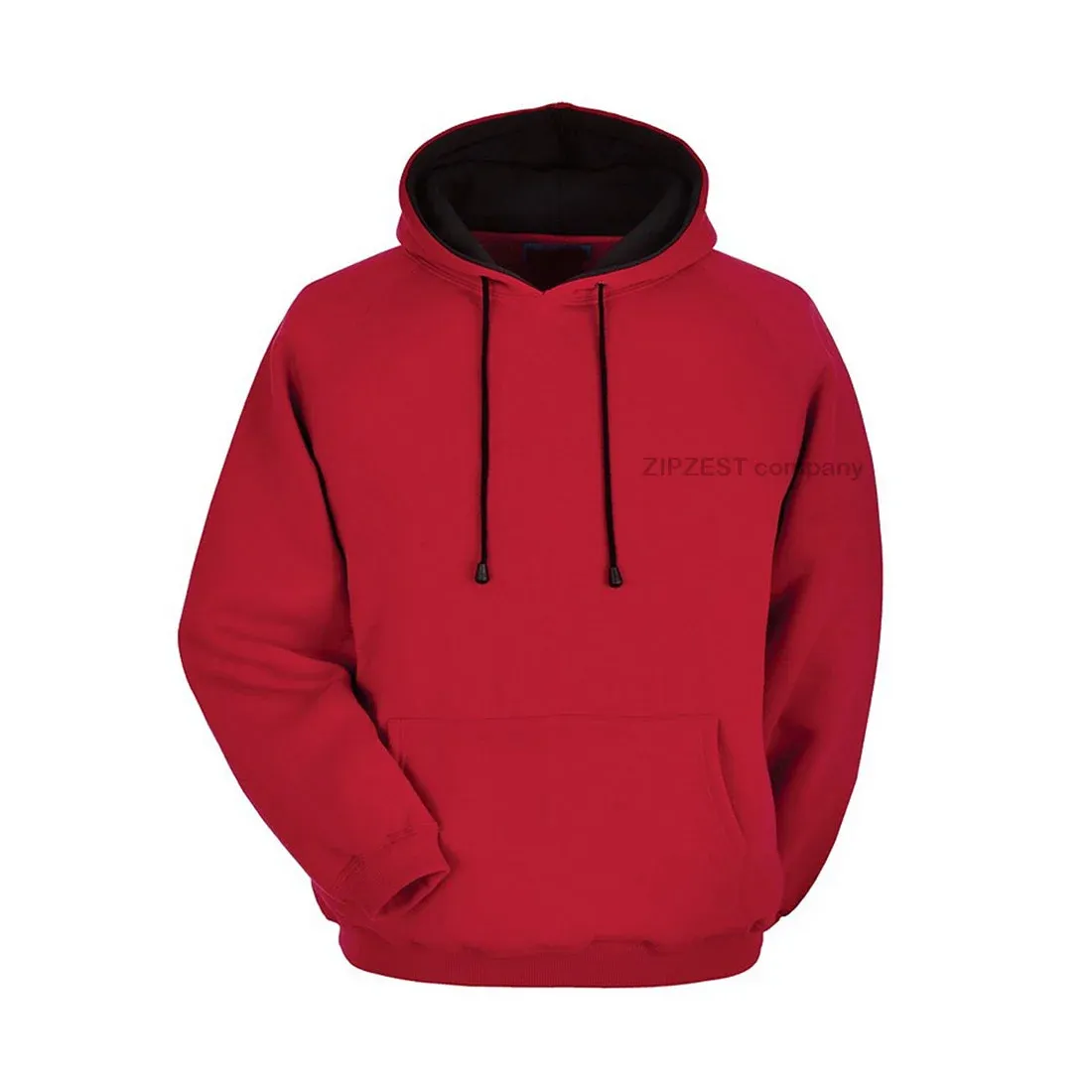 Custom Men Red Pullover Hoodie