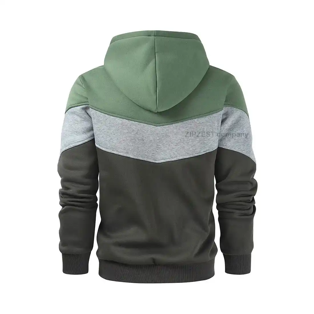 Custom Mens Color Block Pullover Hoodie – Soft, Comfortable & Stylish - Image 3