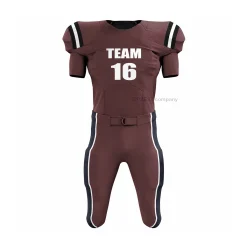 Brown American Football Uniforms for Men | Custom Team Jersey & Pants Set