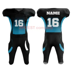 Black & Blue Gradient American Football Uniform