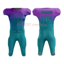 Elite Purple Teal Football Uniform