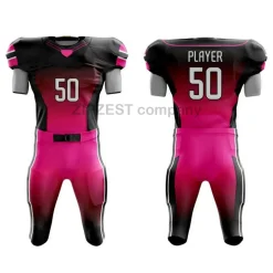 Men Custom Athletic Black Pink American Team Uniform