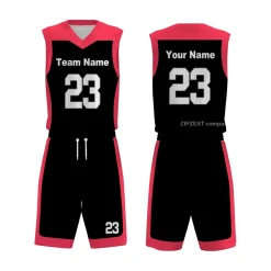 Black & Red Basketball Uniform