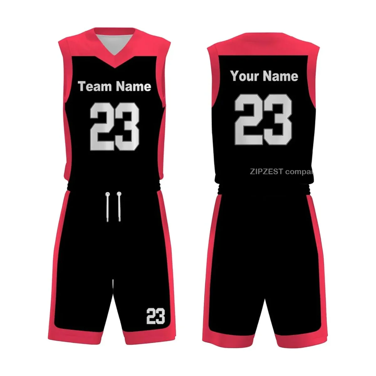 Black & Red Basketball Uniform