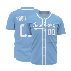 Light Blue Baseball Jersey