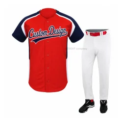 Red & White Baseball Uniform Set